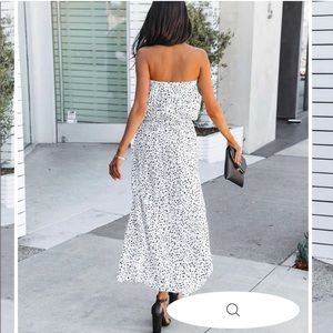 Vici Cheetah Strapless Midi